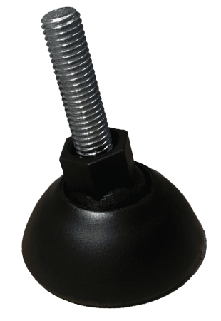 Опора резьбовая шарнирная D50 М10*45 (чёрная)