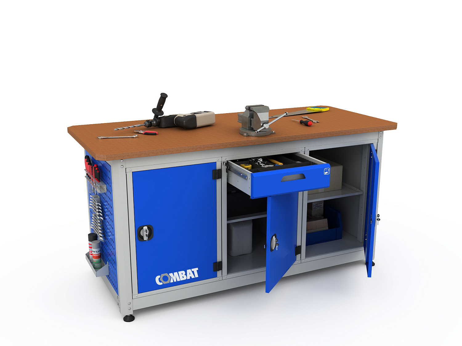Верстак трехтумбовый COMBAT 3121.1830 Верстак трехтумбовый COMBAT 3121.1830