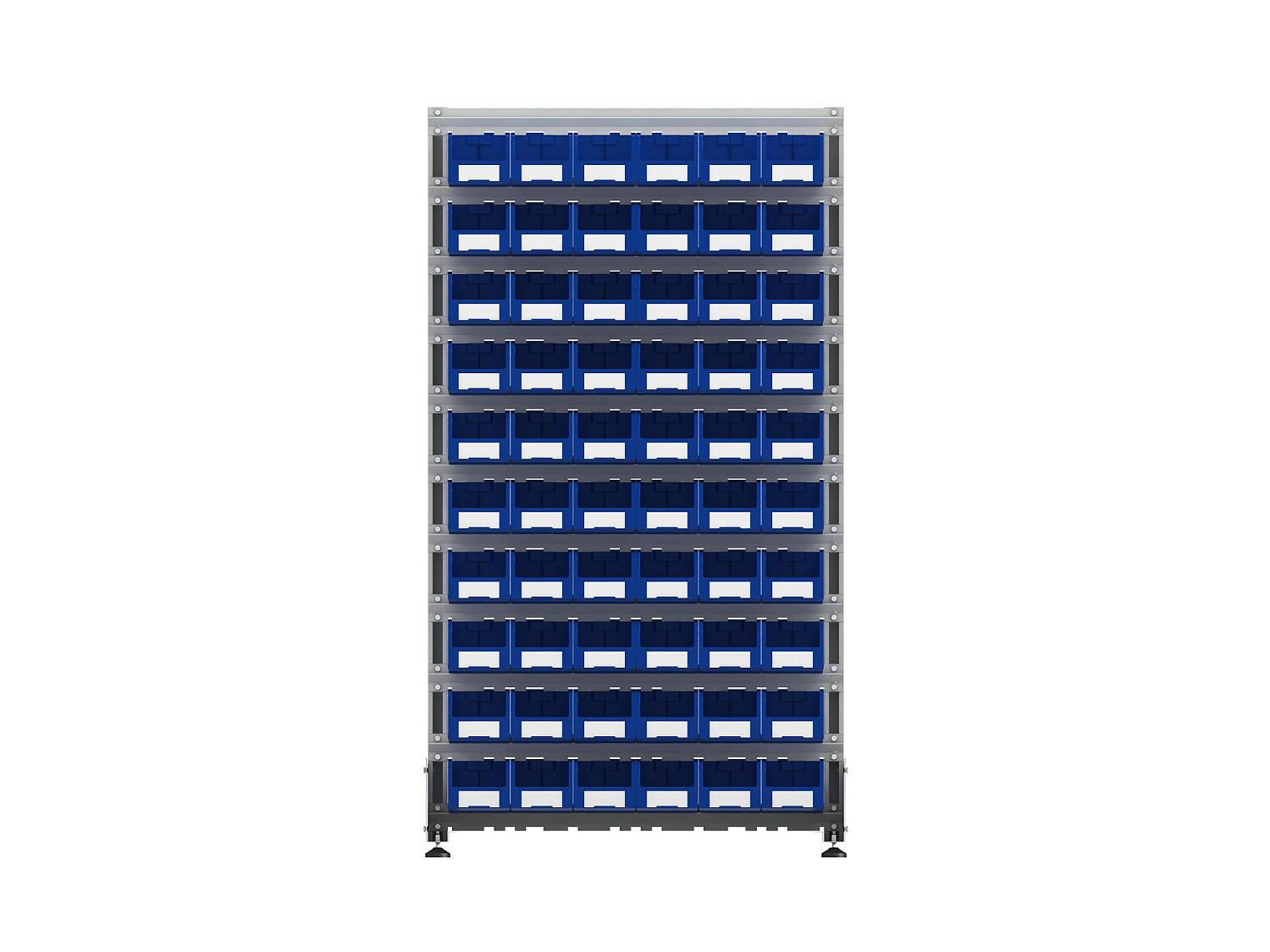 Стеллаж для пластиковых лотков SORTEX двухсторонний 1800x1000x800.02