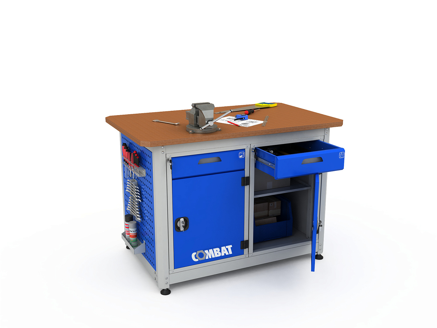 Верстак двухтумбовый COMBAT 2202.1310 Верстак двухтумбовый COMBAT 2202.1310
