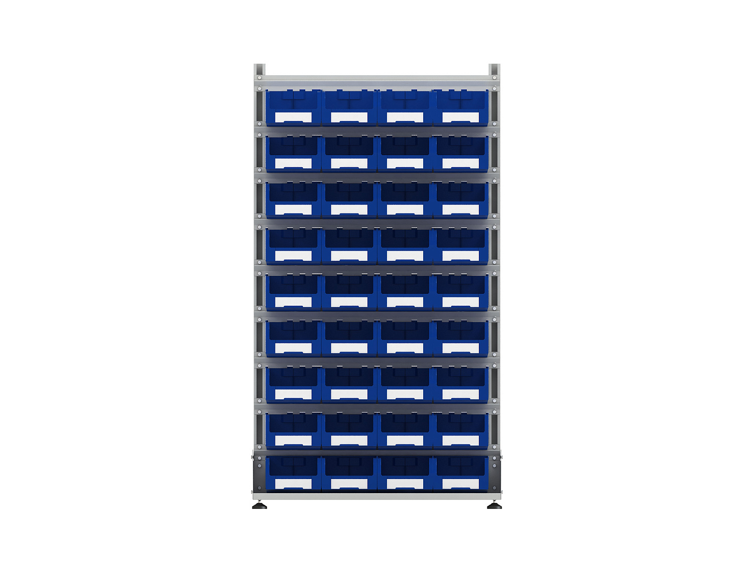 Стеллаж для пластиковых лотков SORTEX двухсторонний 1800x1000x800.03