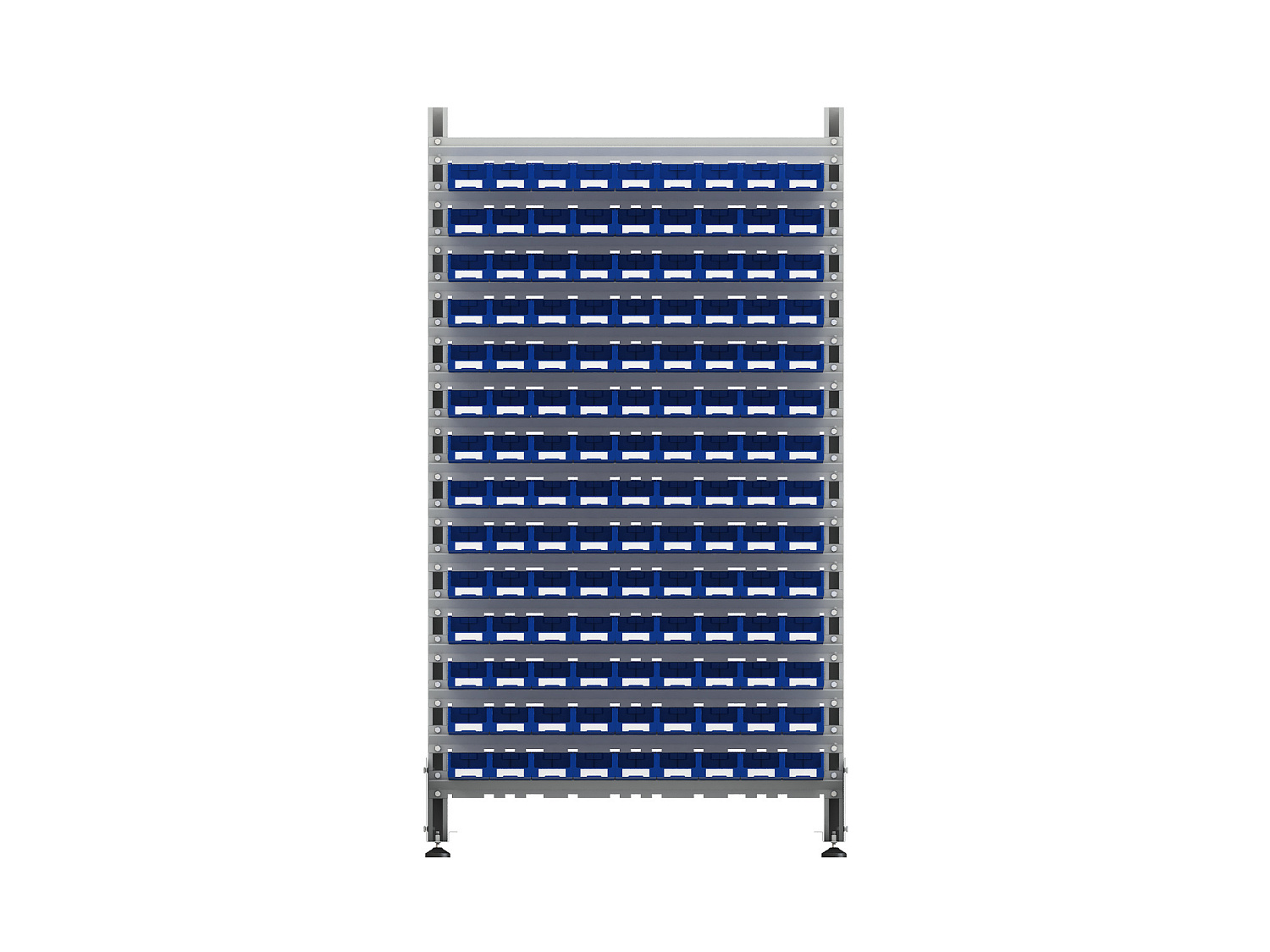 Стеллаж для пластиковых лотков SORTEX двухсторонний 1800x1000x800.01