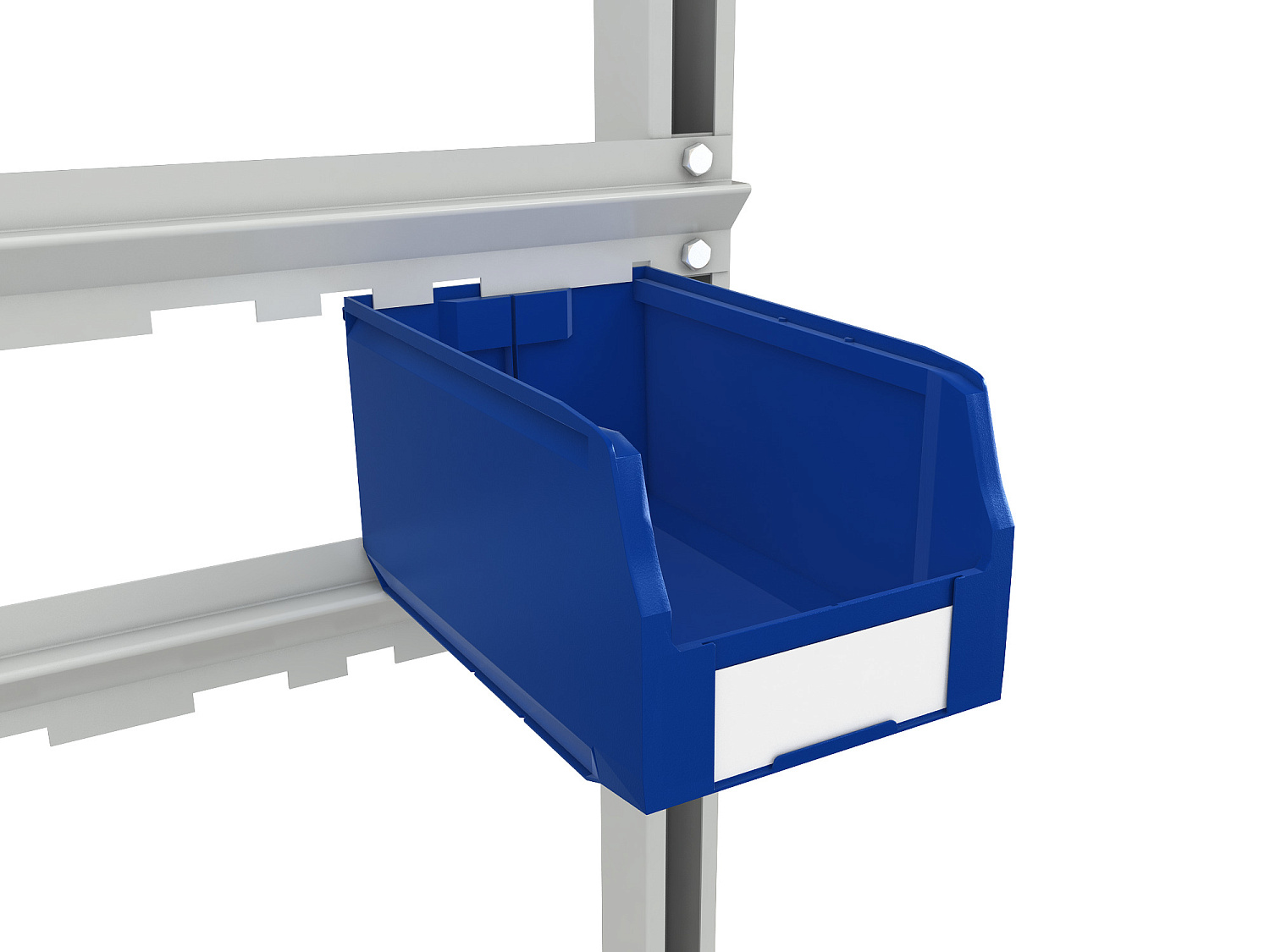 Стеллаж для пластиковых лотков SORTEX двухсторонний 1500x1000x800.04